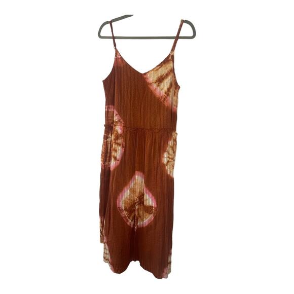 Anthropologie The Odells Tie-Dye Maxi Dress Sleeveless Textured Seersucker Small - Picture 12 of 16